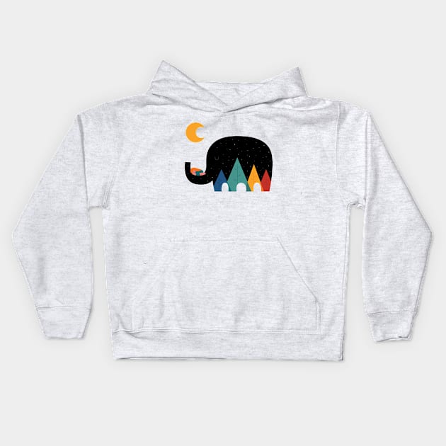 Dream In The Air Kids Hoodie by AndyWestface